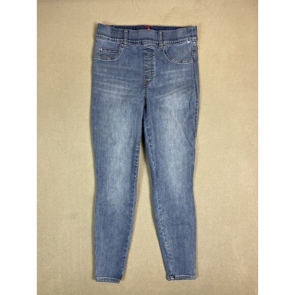SPANX Denim - Spanx Jeans Womens Medium Blue Pull On Stretch Skinny Denim High Rise‎ Adult